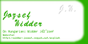 jozsef widder business card